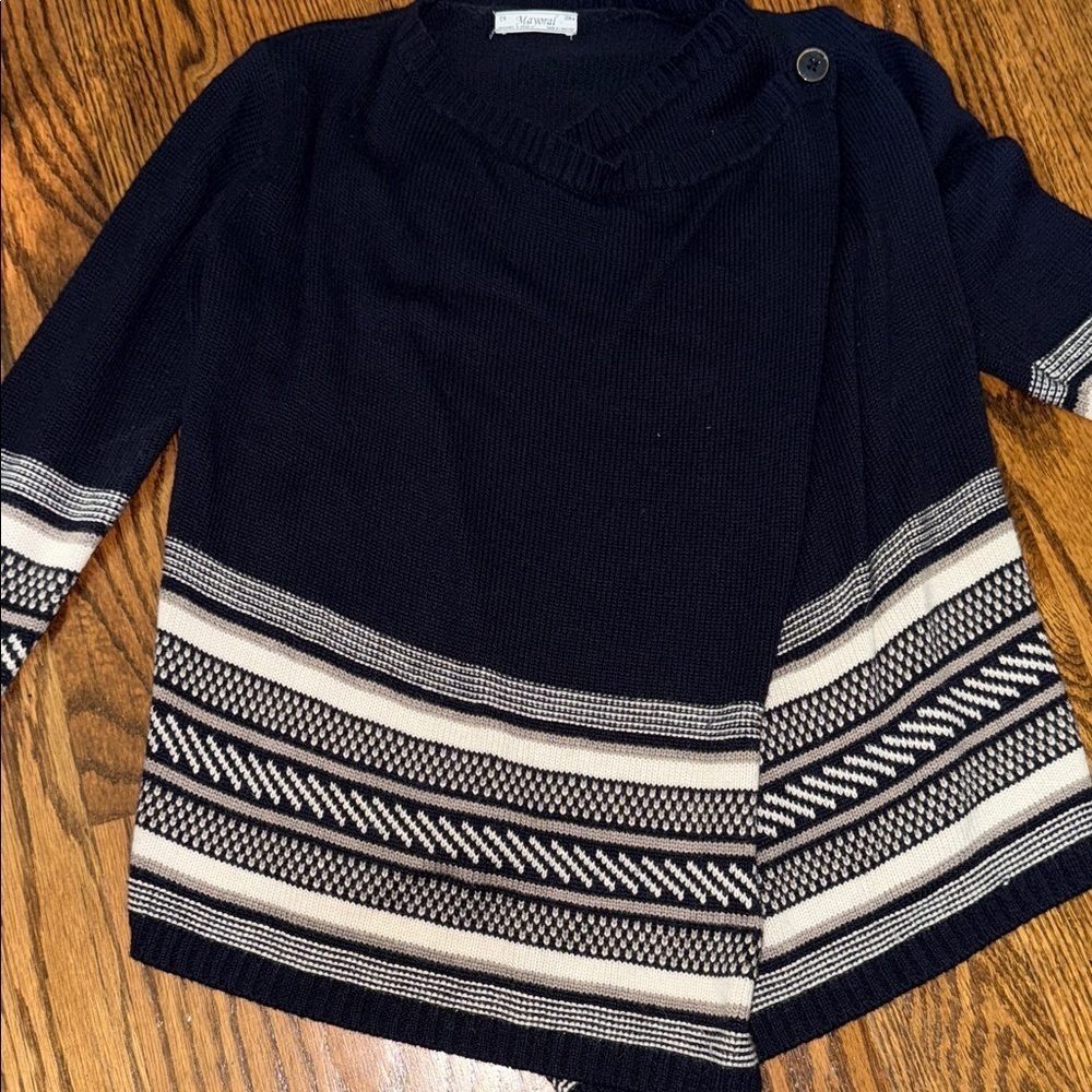 Mayoral girls navy sweater size 8